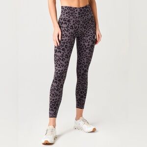 Varley Charcoal Leopard High-Rise Leggings